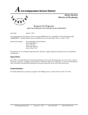 Fillable Online Pasture Lease Form - Page 2 Fax Email Print - pdfFiller