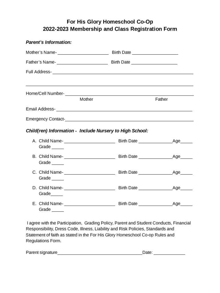 Registration Form - Chattanooga Preview on Page 1