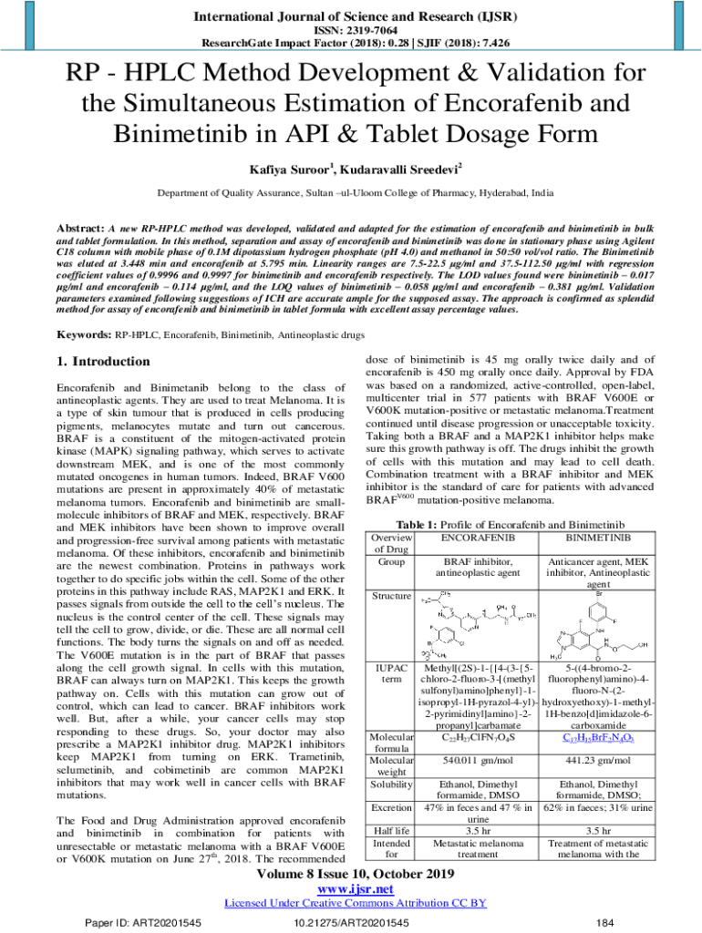 Fillable Online RP HPLC Method Development & Validation for the