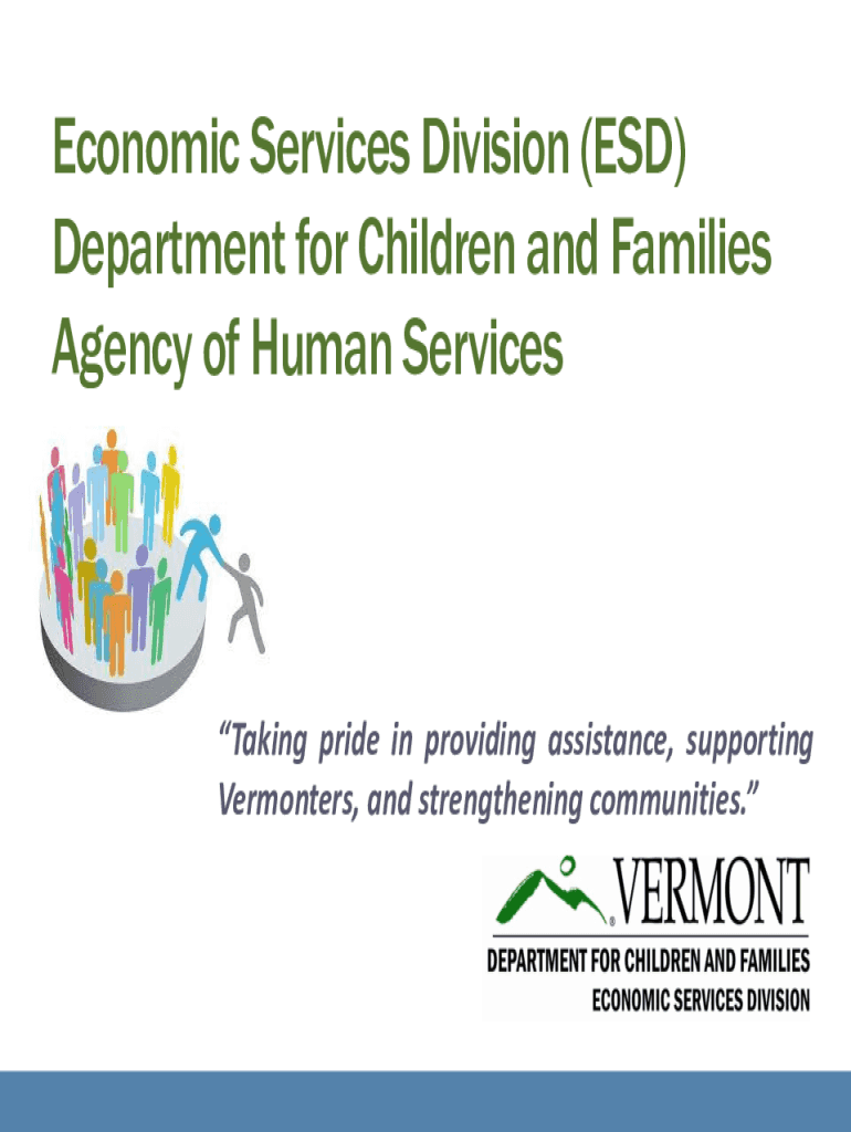 Fillable Online Economic Services Division (ESD) Department for Children Fax Email Print