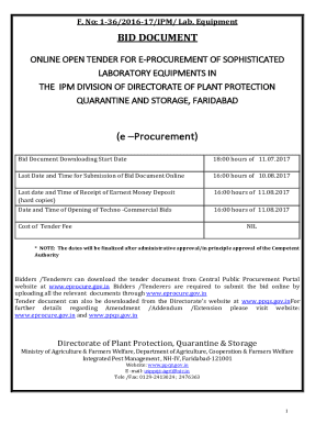 ONLINE OPEN TENDER FOR E-PROCUREMENT OF SOPHISTICATED