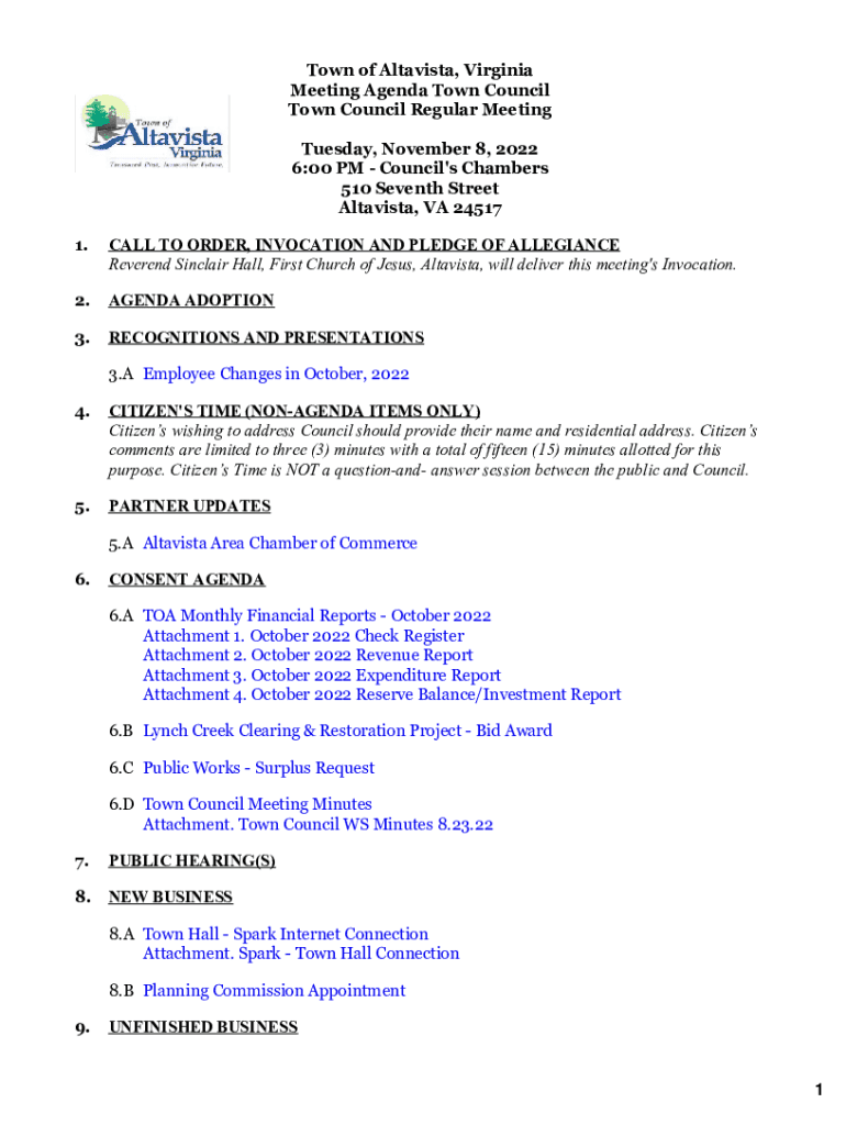 Fillable Online Altavista VA information about the town and its