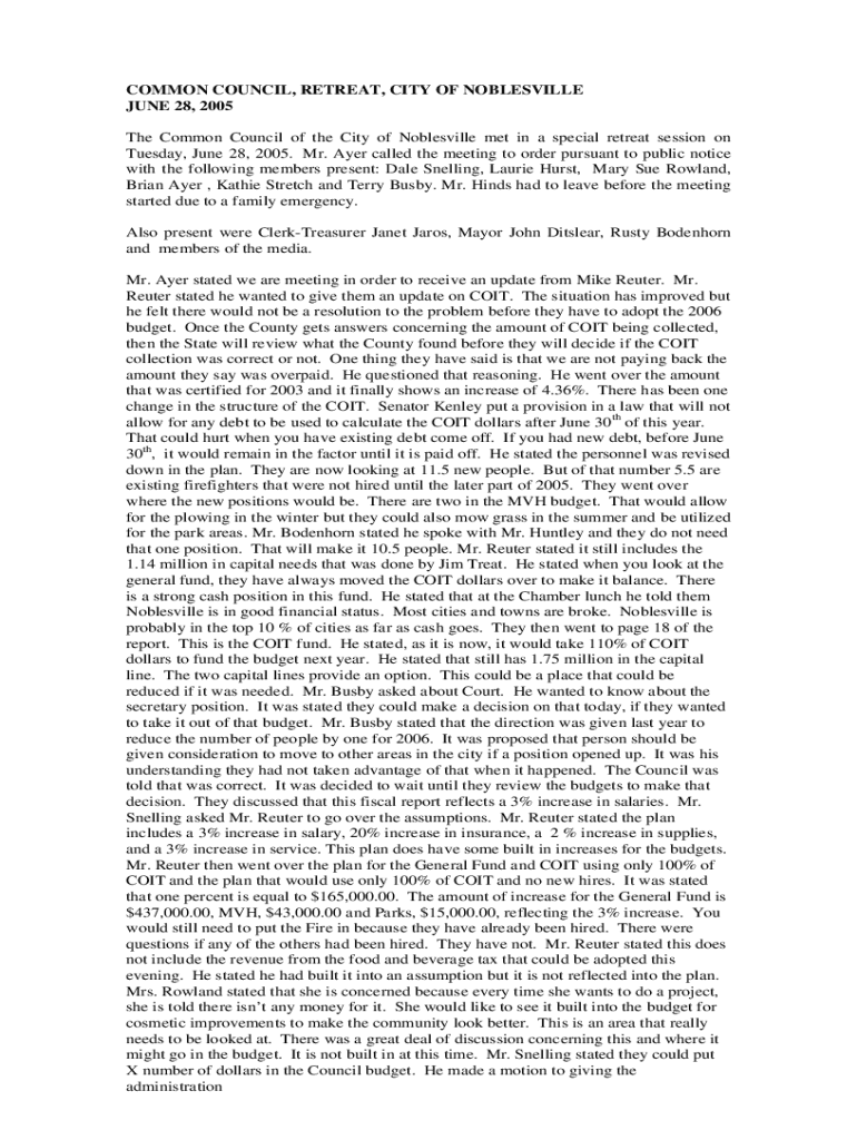 Fillable Online Events Calendar / Noblesville, Indiana Fax Email Print