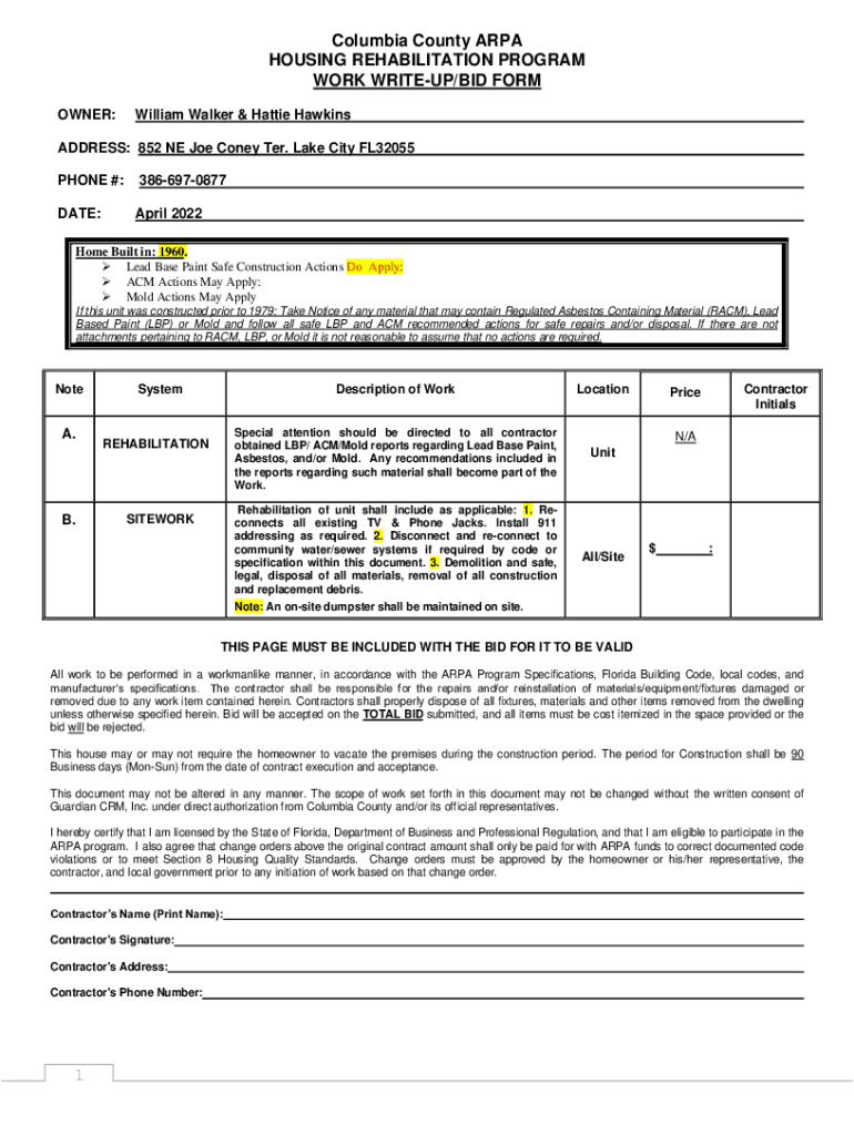 Fillable Online Department of Housing and Community Development ...