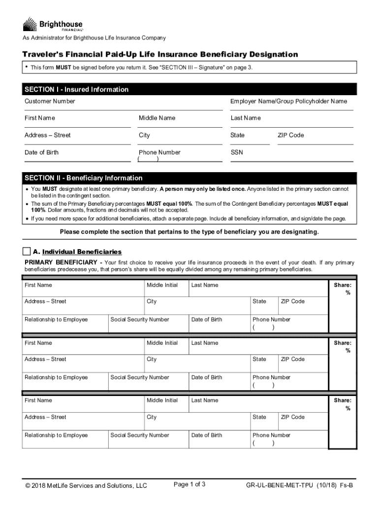 Fillable Online Metlife Gulf Claim Form (EF16OC) Fax Email Print