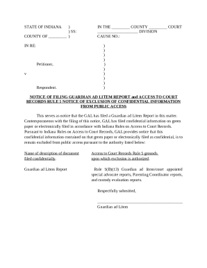 file no. petition for appointment of guardian ad litem / attorney ...