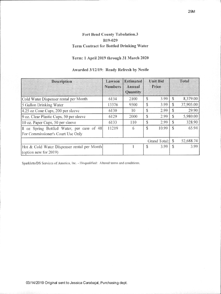 Fillable Online ReadyRefresh Bottled Water & Beverage Delivery Service