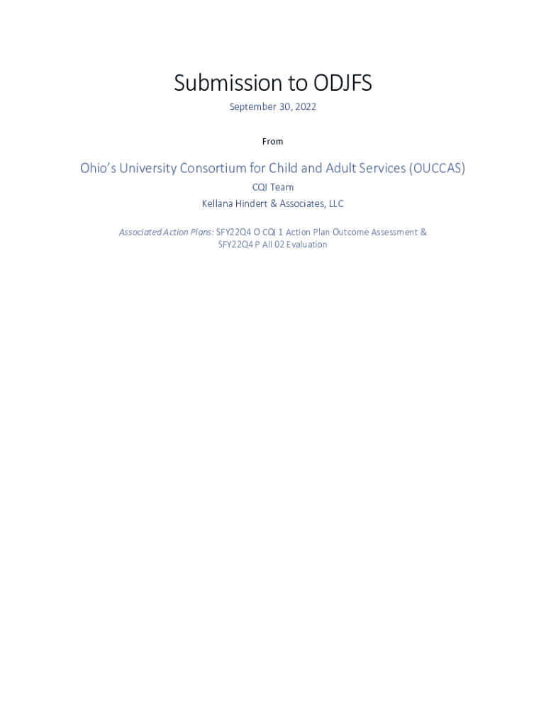 Fillable Online jfs ohio Submission to ODJFS Fax Email Print - pdfFiller