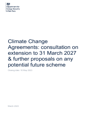 Climate Change Agreement SchemeTwo-Year Extension