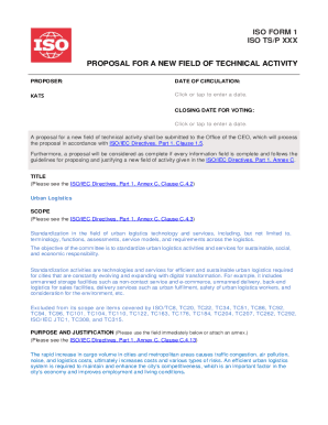 FORM 4: NEW WORK ITEM PROPOSAL (NP) - Circulation ...