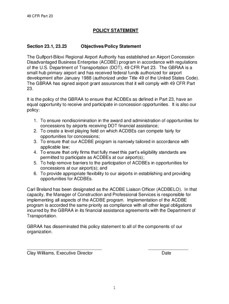 Fillable Online Airport Concession Disadvantaged Business Enterprise Fax Email Print pdfFiller