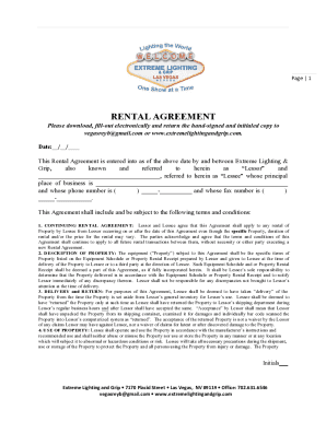 Rental Agreement Form - Fill Out and Sign Printable PDF ...