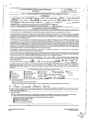 U.S. GOVERNMENT LEASE FOR REAL PROPERTY ( ...