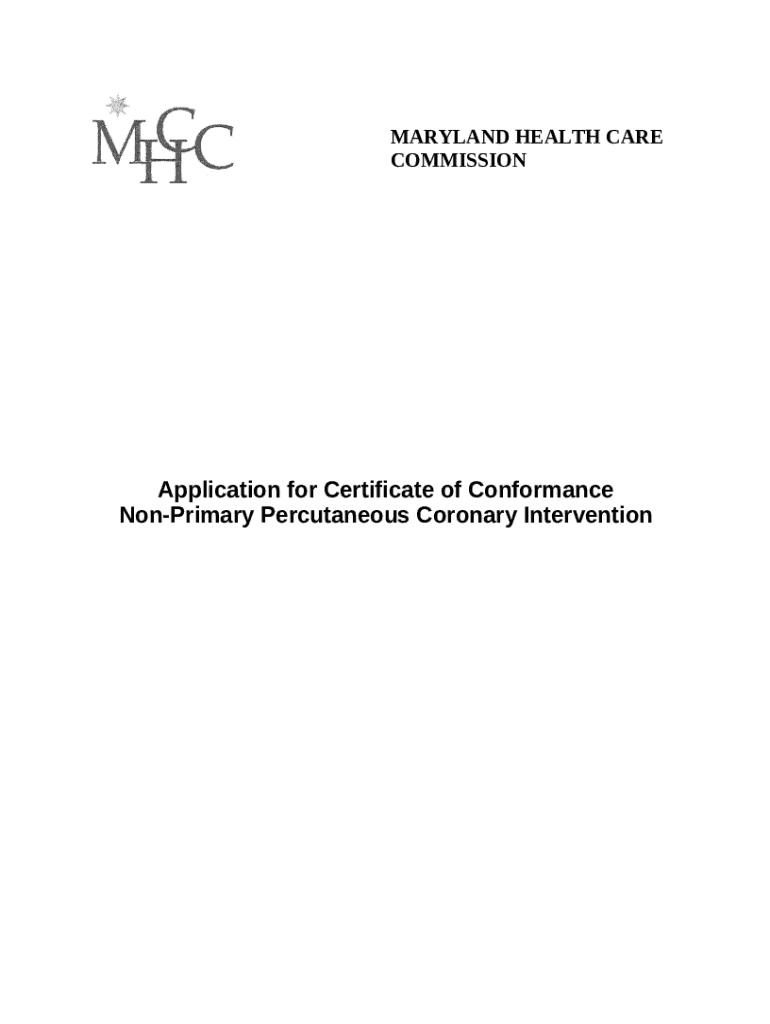 application for certificate of need (con) mhcc maryland Doc Template