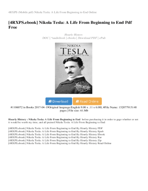 Nikola Tesla: A Life From Beginning to End (Biographies of ...