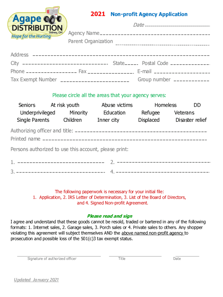 Fillable Online Applying for tax-exempt status for a nonprofit Fax ...