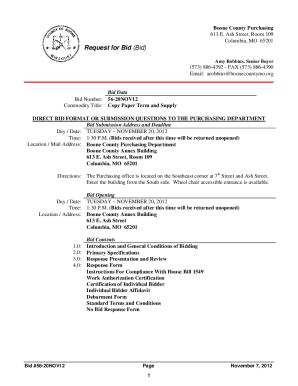 Fillable Online 56-20NOV12-Copy Paper Term and Supply.doc. Copy Paper ...