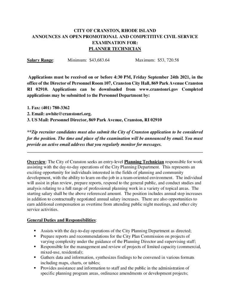Fillable Online City Planning Department Fax Email Print pdfFiller