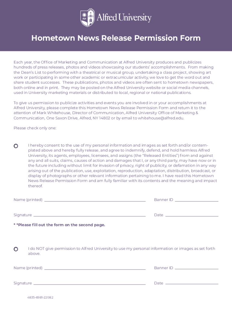 Fillable Online my alfred Media essentials a brief introduction 5th