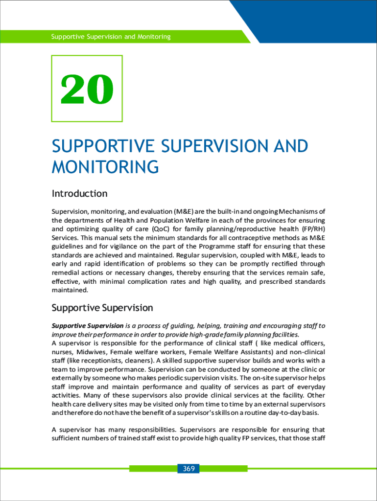 Fillable Online PM Supervision, Monitoring and EvaluationKnowledge