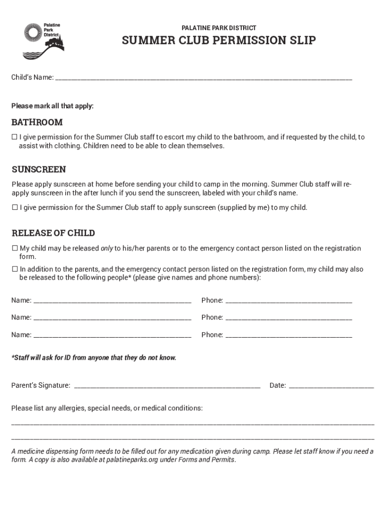 fillable-online-summer-club-permission-slip-fax-email-print-pdffiller