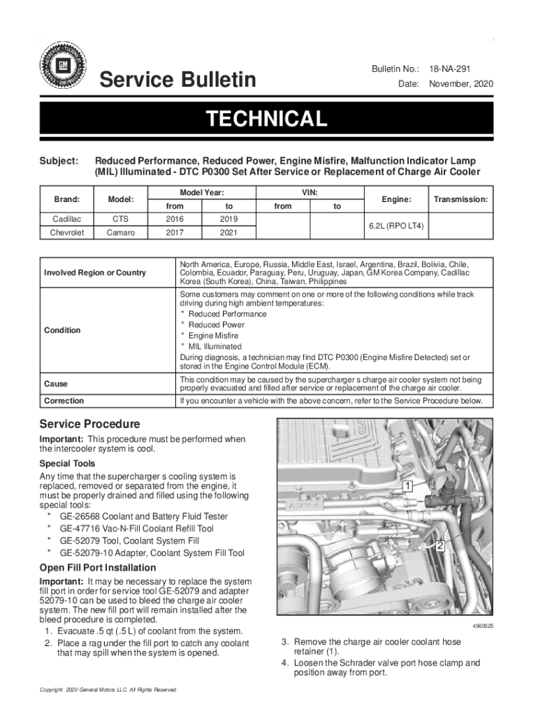 Fillable Online Service Bulletin 17NA408 Information on Charge Air Fax Email Print