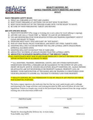 Fillable Online The fundamental NRA rules for safe gun handling are: Fax Email Print - pdfFiller