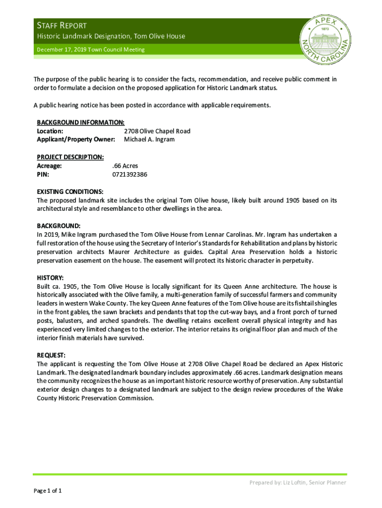 Fillable Online Apex Planning Board Fax Email Print pdfFiller