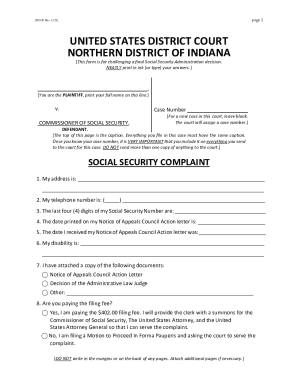 Fillable Online ASSIGNMENT OF SOCIAL SECURITY APPEAL CIVIL ... Fax ...