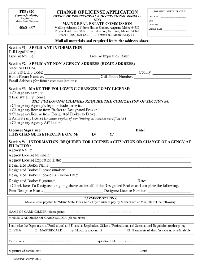 Fillable Online Notice of Application Fee Nebraska Real Estate