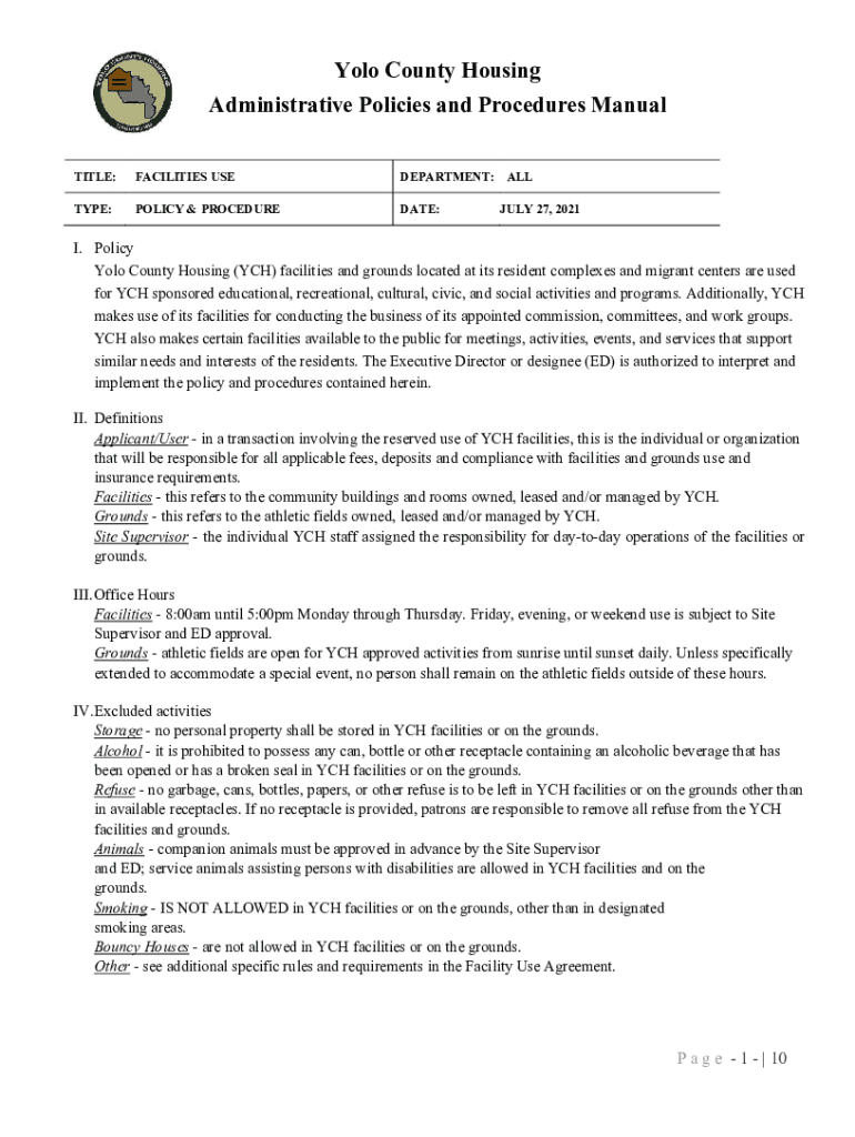 Fillable Online Public Housing Yolo County Housing Authority CA.gov Fax Email Print pdfFiller