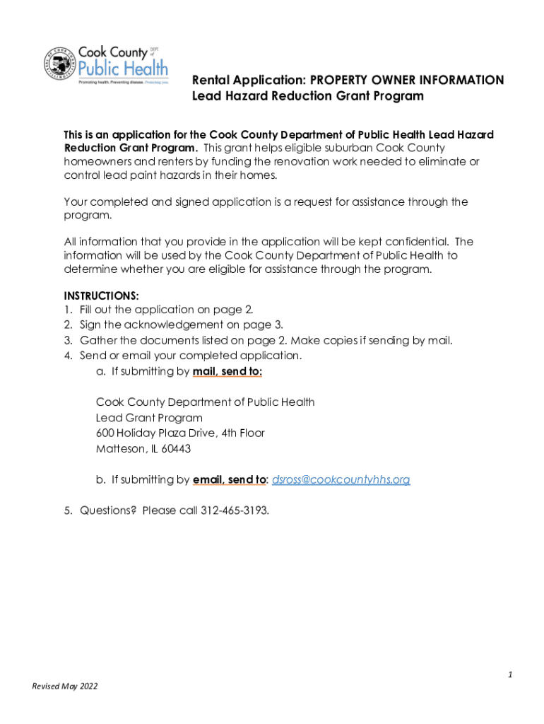 Fillable Online Rental Application PROPERTY OWNER INFORMATION Fax