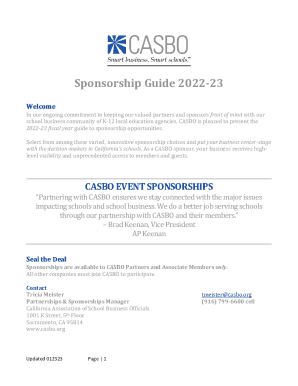 Sponsorship Donation Form / Home