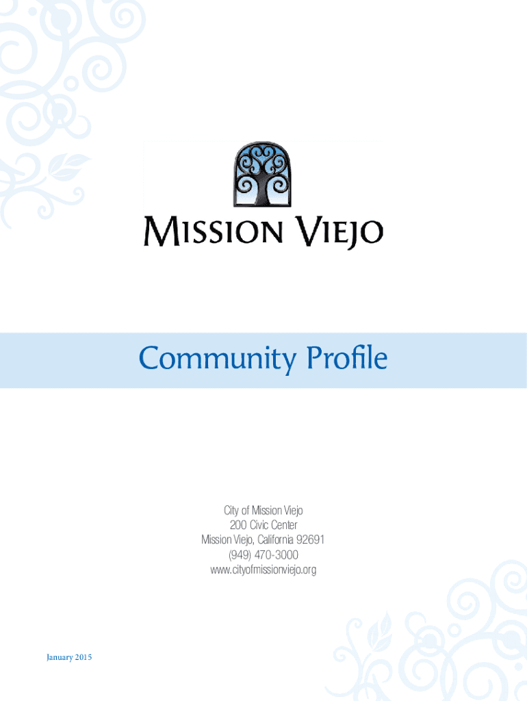 Fillable Online Community of Character ProgramCity of Mission Viejo Fax ...