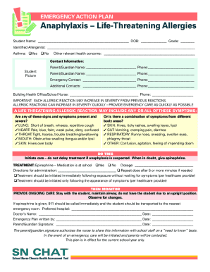 Anaphylaxis Life-Threatening Allergies