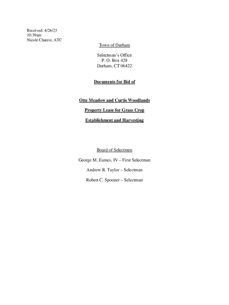 Fillable Online Residents of the Town of Durham, CT Fax Email Print