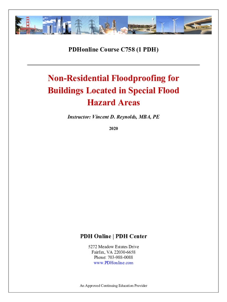 Fillable Online NonResidential Floodproofing for Buildings Located in