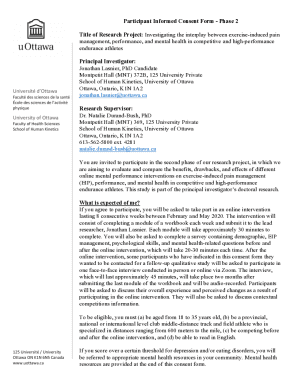 Participant Informed Consent Form - Phase 2