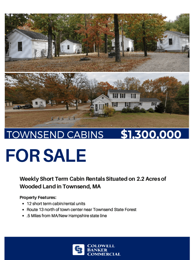 Fillable Online townsend cabins for sale Fax Email Print pdfFiller