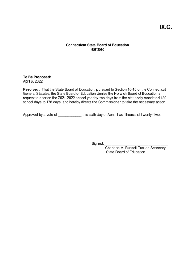 Fillable Online 180-Day School Year Waiver Request Norwich Public ...