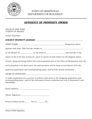 TOWN OF HEMPSTEAD DEPARTMENT OF BUILDINGS ...