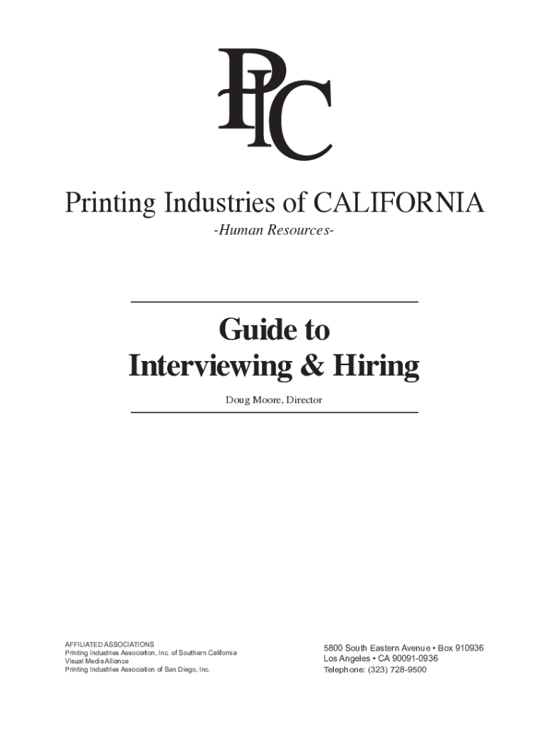 Fillable Online Sample Interview Guides CalHR CA.gov Fax Email