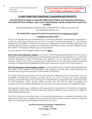 Fillable Online OPM Data Breach Settlement - Claim Form Coming Soon Fax ...