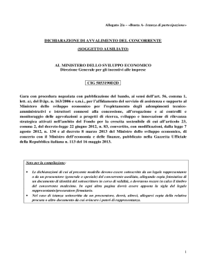 dichiarazione di avvalimento del concorrente