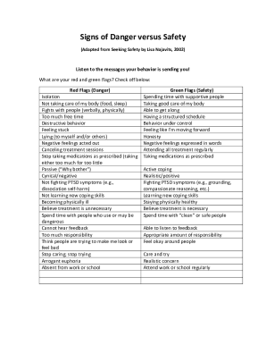 Fillable Online seeking safety worksheets RETISD Fax Email Print ...