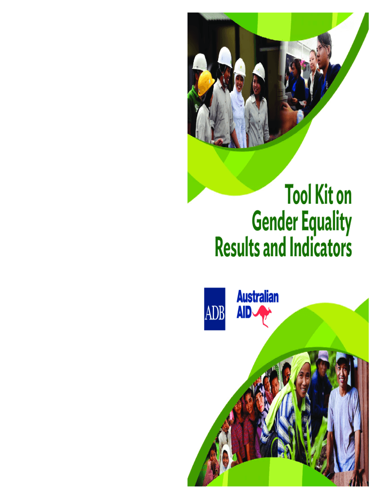 Fillable Online Tool Kit on Gender Equality Results and Indicators