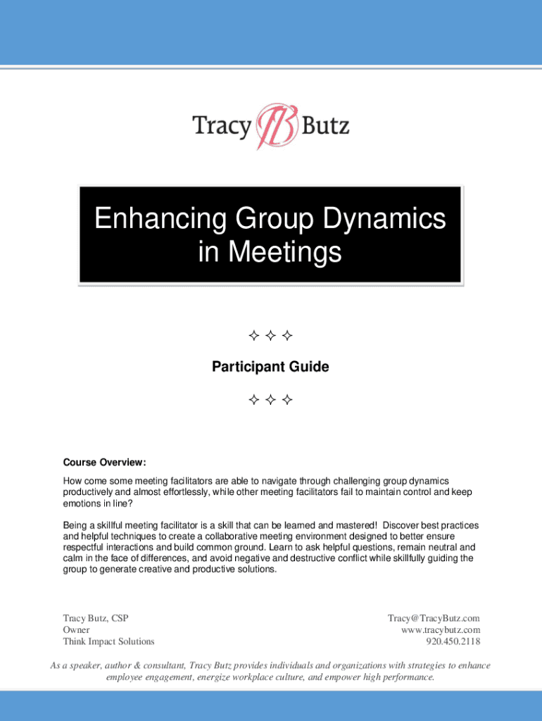 Fillable Online A Complete Guide To Co Facilitation Fax Email Print