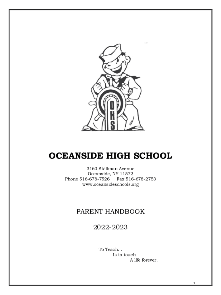Fillable Online Rights and Responsibilities Oceanside High School Fax