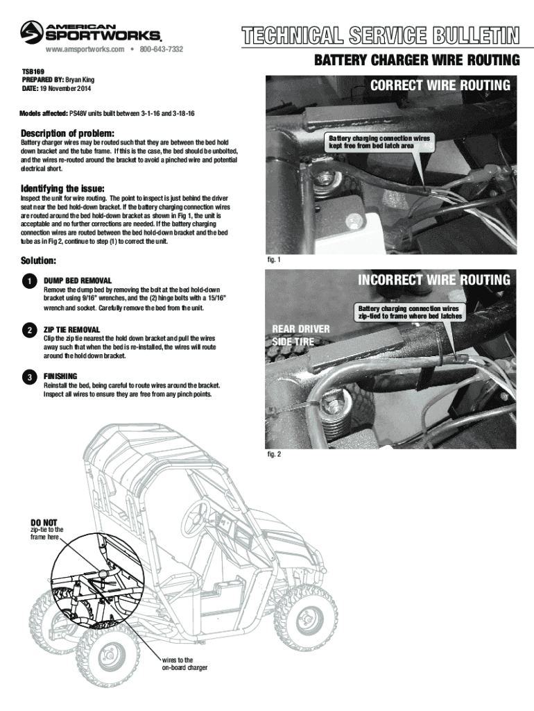 Fillable Online BATTERY CHARGER WIRE ROUTING Fax Email Print pdfFiller