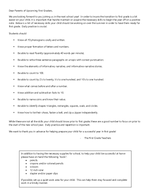 Dear parents of new second graders, We are looking ...